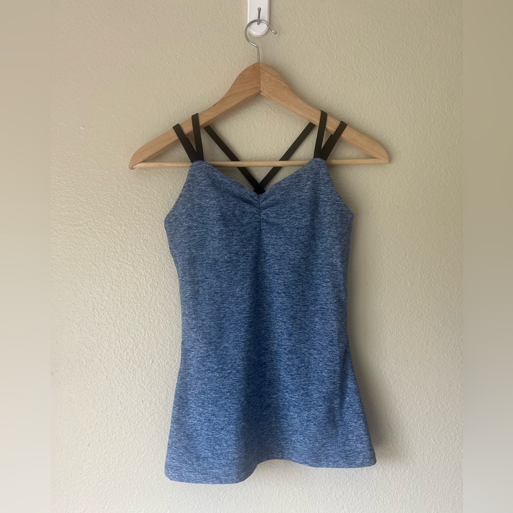 Women’s Blue Strappy Tank Top